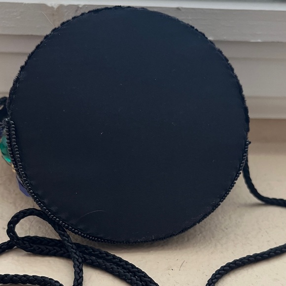 Embellished Multicolor Beaded Women's Evening Bag - Picture 4 of 5